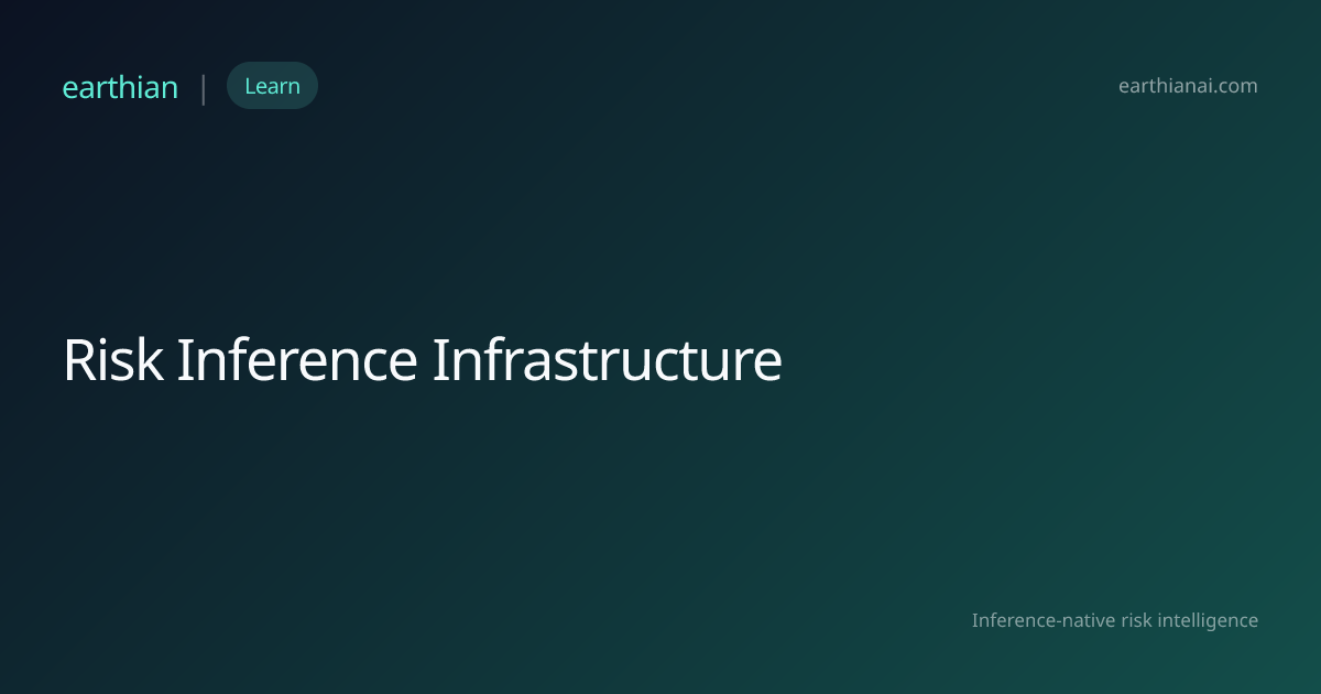 Risk Inference Infrastructure | Earthian AI