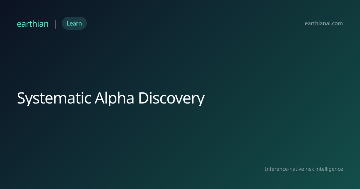 Systematic Alpha Discovery | Earthian AI